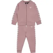 Hummel Sweatset - HMLBille - Rosa m. Vit - - 1 år (80) - Sweatset