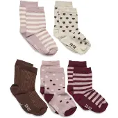 Minymo Strumpor - 5-pack - Rosa Rök - - 23/26 - Strumpor