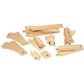 BRIO World Skensats - 16 Delar - Trä 33402 - - One Size - Tågskenor