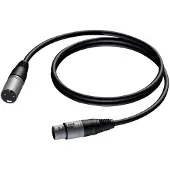 Procab Basic series CAB901 - Ljudkabel - 0.23 mm² - XLR3 hane till XLR3 hona - 5 m - skärmad - svart