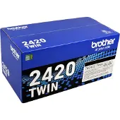 Brother TN-2420 svart toner 2-pack (original)