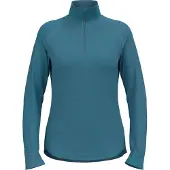 Odlo - Fleece dam - Mid Layer 1/2 Zip Berra W Provincial Blue för Unisex - Storlek S - Blå
