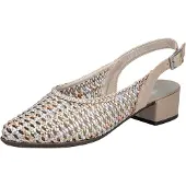 Rieker Slingback pumps kitt / guld / silver