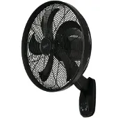 Lucci air Glide DC WV Väggventilator 36 W (Ø) 45 mm Svart Väggmontering, med fjärrkontroll
