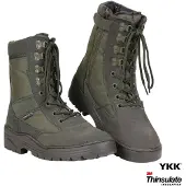 101 Inc Fostex Sniper Boots Side Zip (Färg: Grön, Storlek: 38)