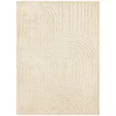 FRAAI Skandinavisk matta | Lova Arches beige hos Volero | 80x150 cm | Polyester | Enfärgad | Rektangulär | Hög lugg