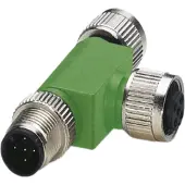 Phoenix Contact 1541186 Sensor/ställdon-fördelare & adapter M12 Adapter T-Form Antal poler (RJ): 5 1 st Piece