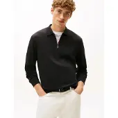 Tommy Hilfiger Interlock Regular Fit Pikétröja Med Lång ärm