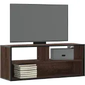 vidaXL Tv-bänk svart 100x31x39,5 cm konstruerat trä och metall