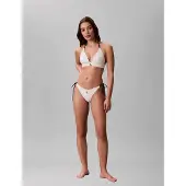 Calvin Klein Halter Triangle Bikini Top CK Monogram
