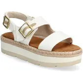 Toms Giana Textil Dam Vit Strand Sandaler