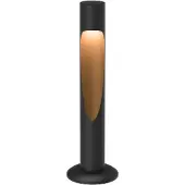 Louis Poulsen LED pollare Flindt, Svart, Aluminium / grå / zink, Design, LED-utomhuslampa
