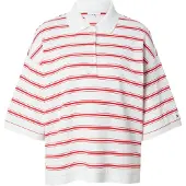 Tommy Hilfiger Oversized Fit Stripe Polo Shirt