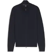 BOSS Zip-up cotton sweater