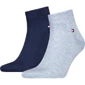 Tommy Hilfiger 2 Pack Flag Embroidery Ankle Socks