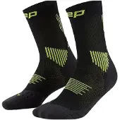 Cep Core Run Socks Mid Cut 5.0, löparstrumpor, dam, svart/grön