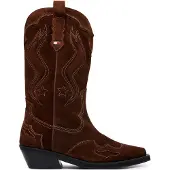 Tommy Hilfiger Tommy Jeans Archive Suede Contrast Topstitch Cowboy Boots