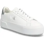Calvin Klein Sienna Leather Logo Platform Trainers