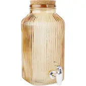 Cosy & Trendy Dryckesdispenser Med Tappkran Ockra Glas 3,35l