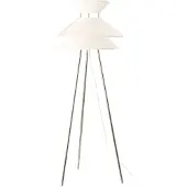 Frandsen Golvlampa Kiku, Vitt / opal, Vardagsrum / matsal, Textil / tyger / siden, Design, Golvlampa