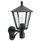Albert Utomhus vägglampa med rörelsesensor AWL, Svart, Aluminium / grå / zink, Modern