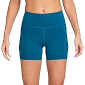 Nike Löpartights Dri-FIT Swift 4" - Grön/Silver Dam, storlek Small