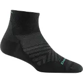 Darn Tough Women's Run Quarter No Cushion Ultra-Lightweight Sock Black