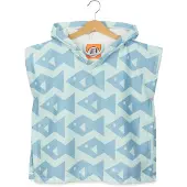 After Essentials Baby Snap-Button Poncho Square Fish