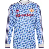 Adidas Manchester United Bortatröja 1990/92 Långärmad - , storlek Large