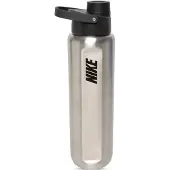 Nike Running - Vattenflaskor - SS Recharge Chug Bottle 24 Oz Rfsh Grey/Black för UnisexSilikon - Grå