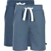 Minymo Sweatshorts - 2-pack - Ny Marinblå - - 2 år (92) - Shorts