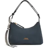Tommy Hilfiger Metal Logo Suede Shoulder Bag
