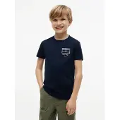 Tommy Hilfiger Outline Flag Logo Jersey T-Shirt