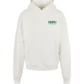 Merchcode Sweatshirt 'Hawai' mörkgrön / vit