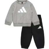 Adidas Träningsdräkt 'Essentials' grå / svart / vit