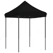vidaXL Fällbar svart mottagningstält 200x200x306 cm, tält, markis, gazebotält, gazebos, 4004990