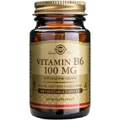 Solgar , Vitamin B6, 100 mg, 100 Vegetariska Kapslar