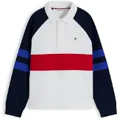 Tommy Hilfiger Colour Blocked Raglan Sleeve Polo Jumper