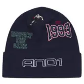 AND1 Mössa cyanblå / röd / svart / vit