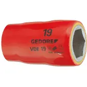 Gedore VDE 19 30 6123750 VDE-hylsnyckelinsats 30 mm 1/2 1/2