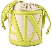 Armani Exchange för kvinnor. XW002183AF22635M7144 Bucket-väska naturlig (OSFA), Beige, Casual, Polyester