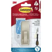 Command Självhäftande krok | Command | krom | 1,3kg | 2st