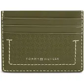 Tommy Hilfiger Embossed Flag Leather Credit Card Holder