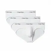 Calvin Klein 3 Pack Hip Briefs Icon Cotton Stretch