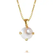 Caroline Svedbom Classic Petite Necklace Gold Pearl - Stjärnurmakarna
