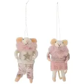 Bloomingville Peo-ornament, rosa, ull