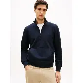 Tommy Hilfiger Essential Terry Tröja Med Halv Dragkedja