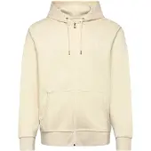 Ralph Lauren för män. 710881517510 Beige dubbelstickad tröja med dragkedja (M), Casual, Bomull, Lång ärm