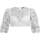 Marjo Folkdräktsblus 'Vaterstetten' off-white