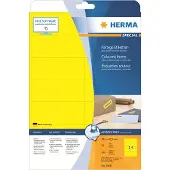 Herma Special - Papper - matt - permanent självhäftande - gul - 105 x 42.3 mm 280 etikett (er) (20 ark x 14) etiketter